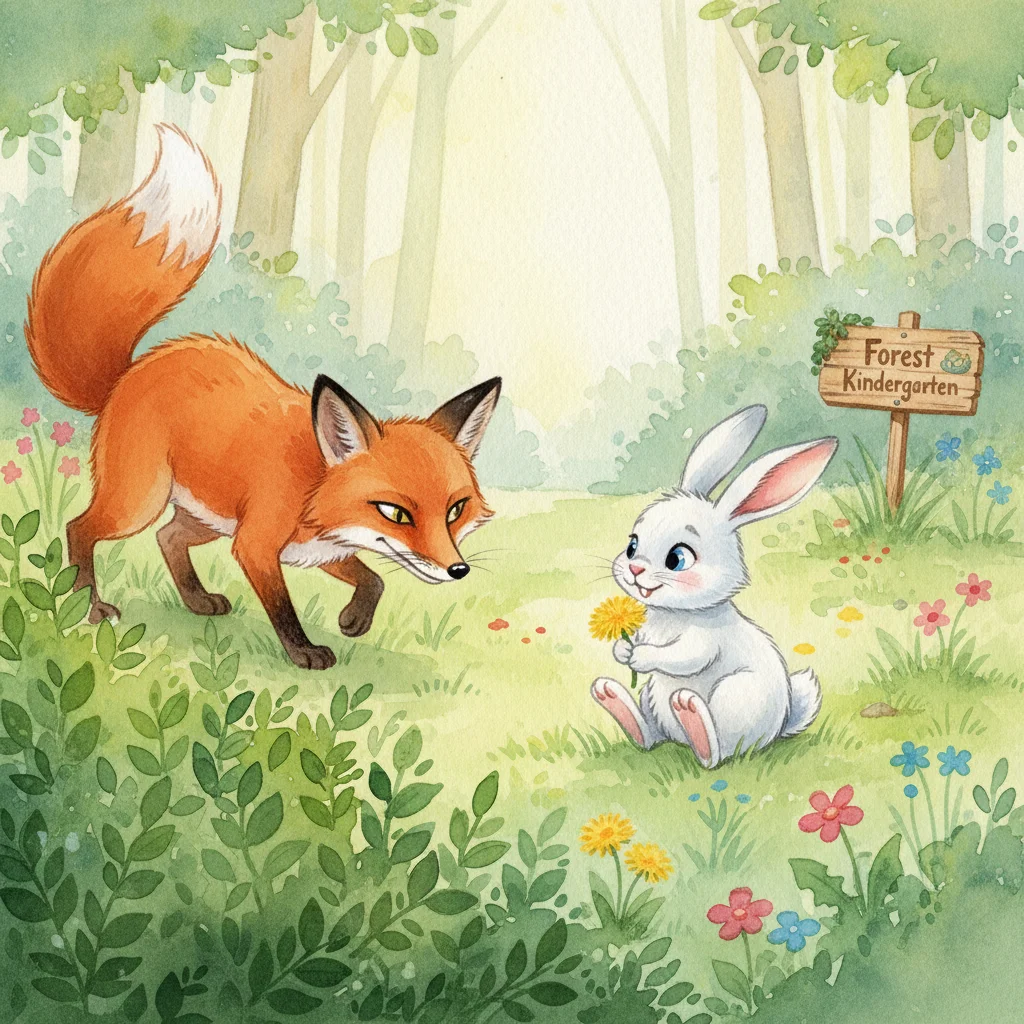 Illustration for: 狡猾的狐狸出现