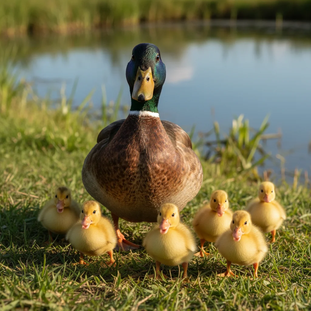 Illustration for: 快乐的小鸭子