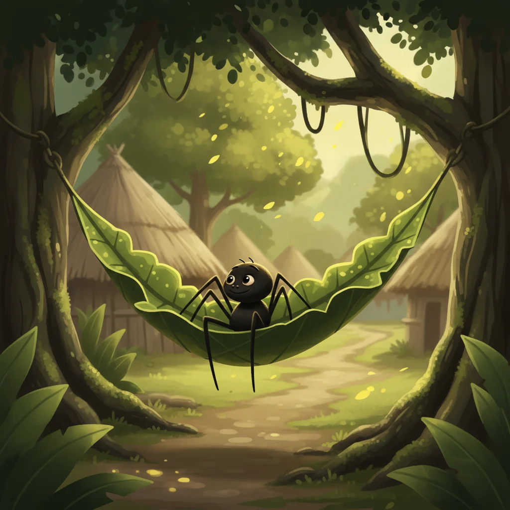 Illustration for: Anansi's Lazy Days End