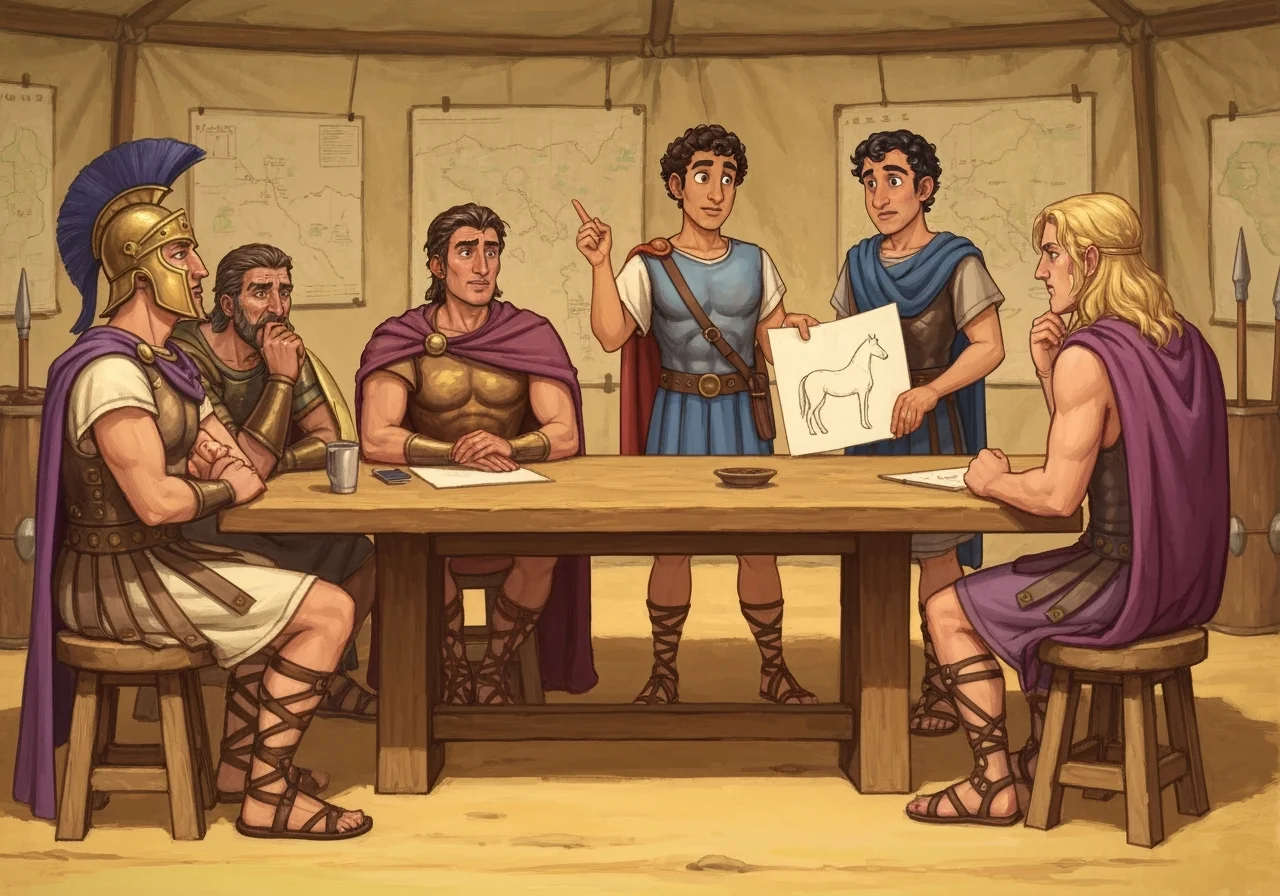 Illustration for: The Greeks Agree