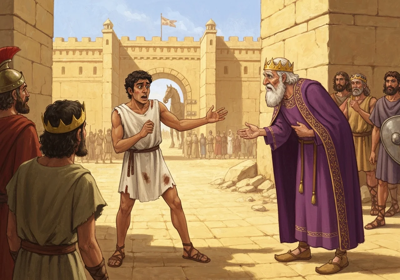 Illustration for: Sinon's Deception