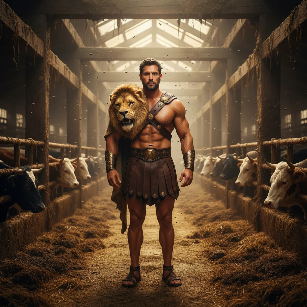 Illustration for: The Augean Stables