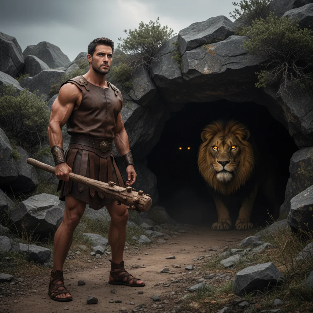 Illustration for: The Nemean Lion