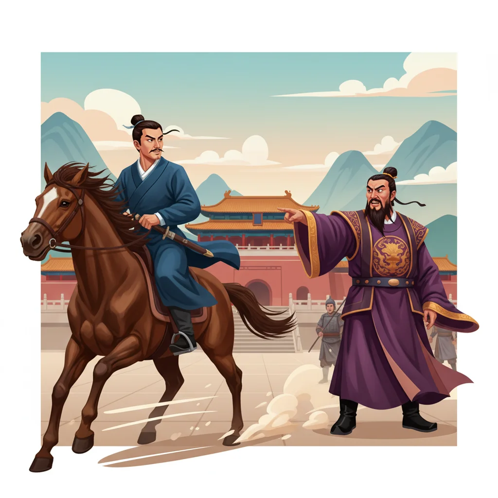 Illustration for: Cao Cao's Escape