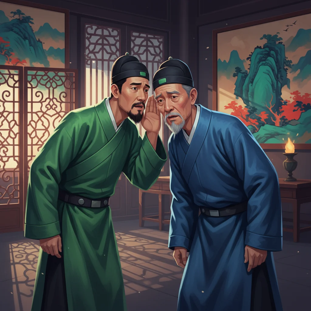 Illustration for: Courtiers' Secret Discontent