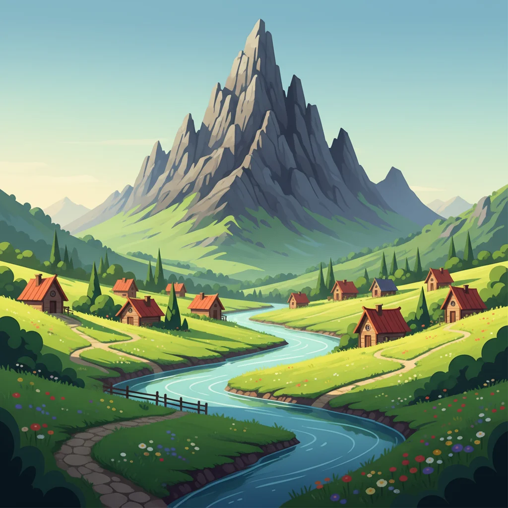 Illustration for: The Valley Beneath Grumblepeak