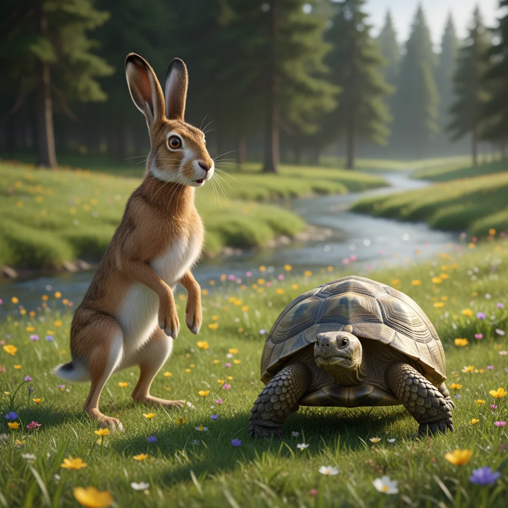 Illustration for: Timothy the Unhurried Tortoise