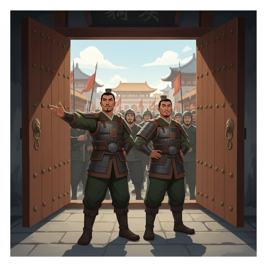 Illustration for: Li Jue and Guo Si Seize Power