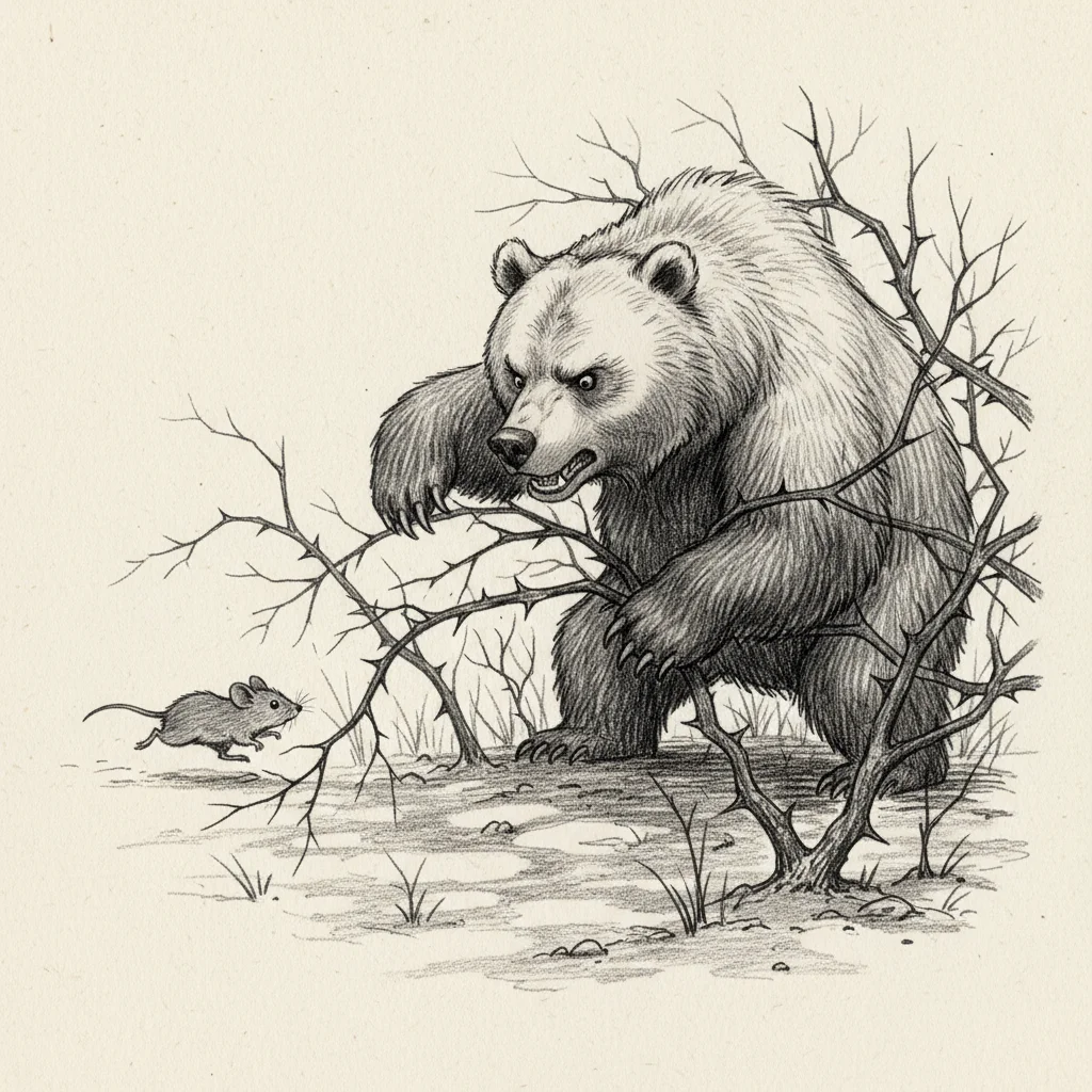 Illustration for: Through Thorny Bushes