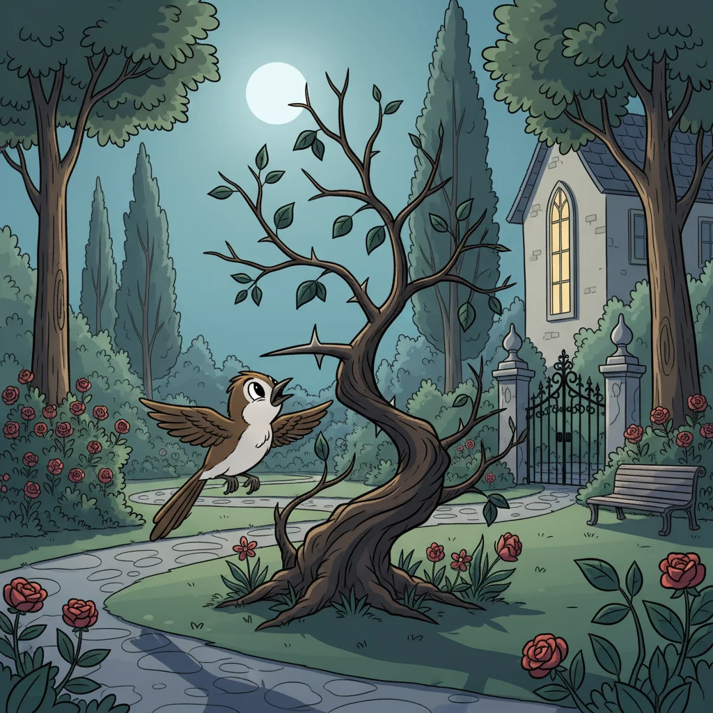 Illustration for: The Red Rose-tree's Condition