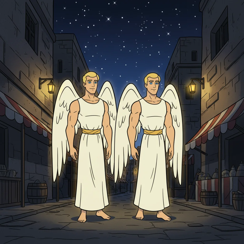 Illustration for: Angels Visit the City