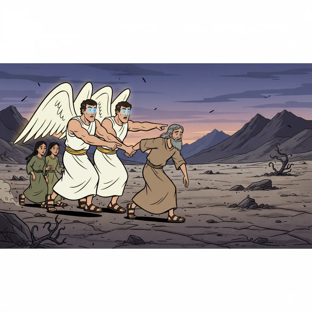 Illustration for: Fleeing Before Dawn