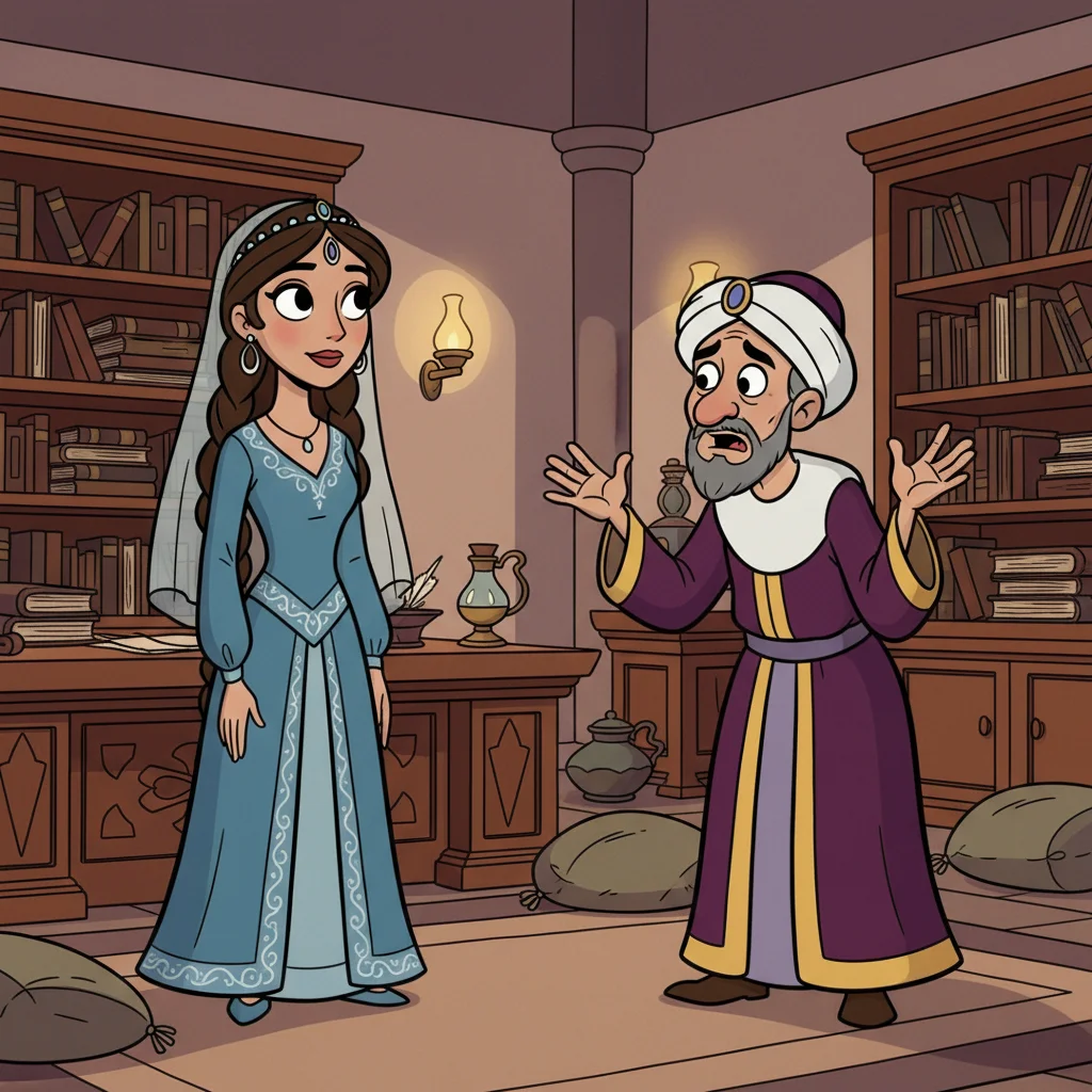 Illustration for: Scheherazade's Brave Plan