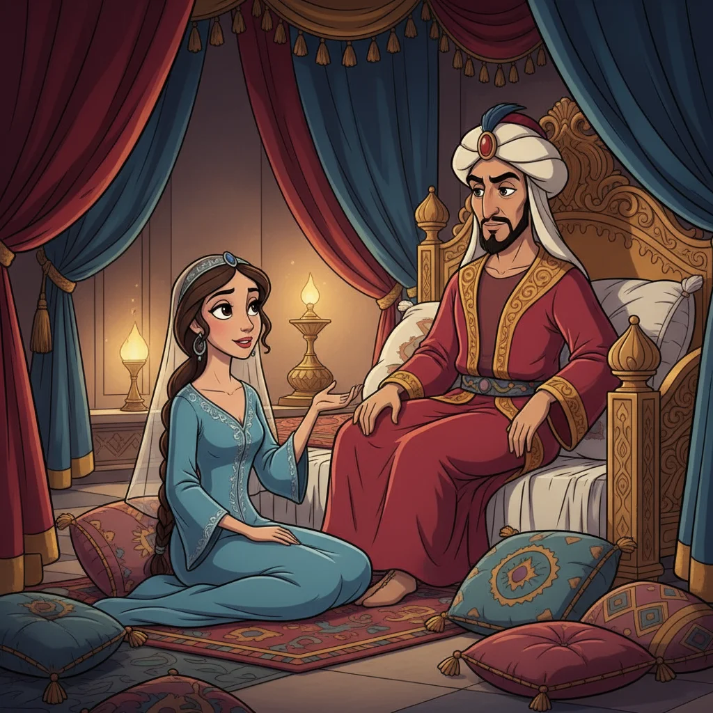 Illustration for: The First Night's Story