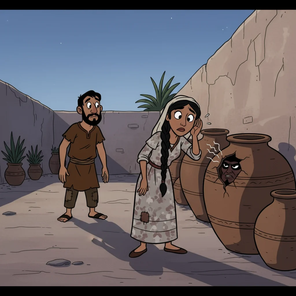 Illustration for: Morgiana's Discovery