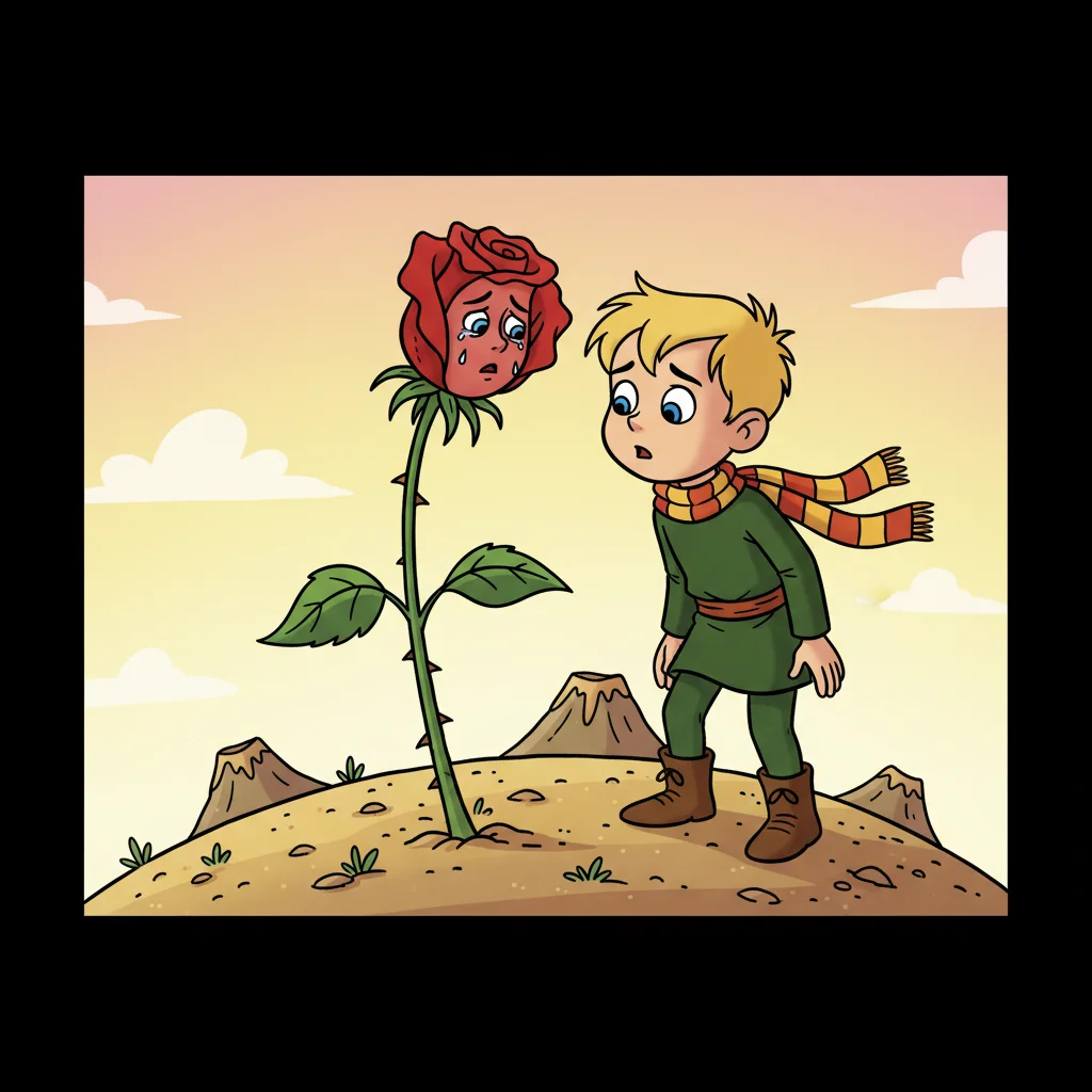 Illustration for: The Rose's Farewell