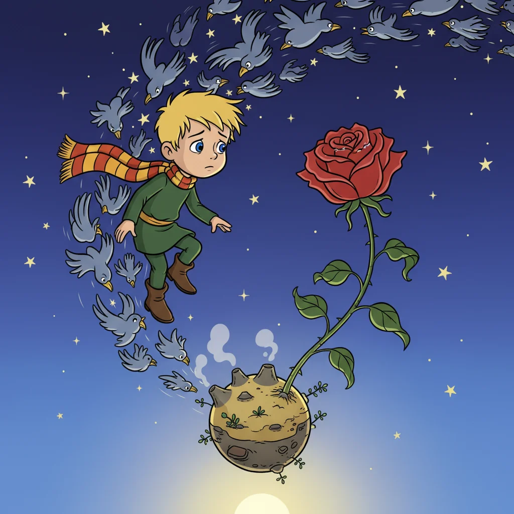 Illustration for: A Brave Departure