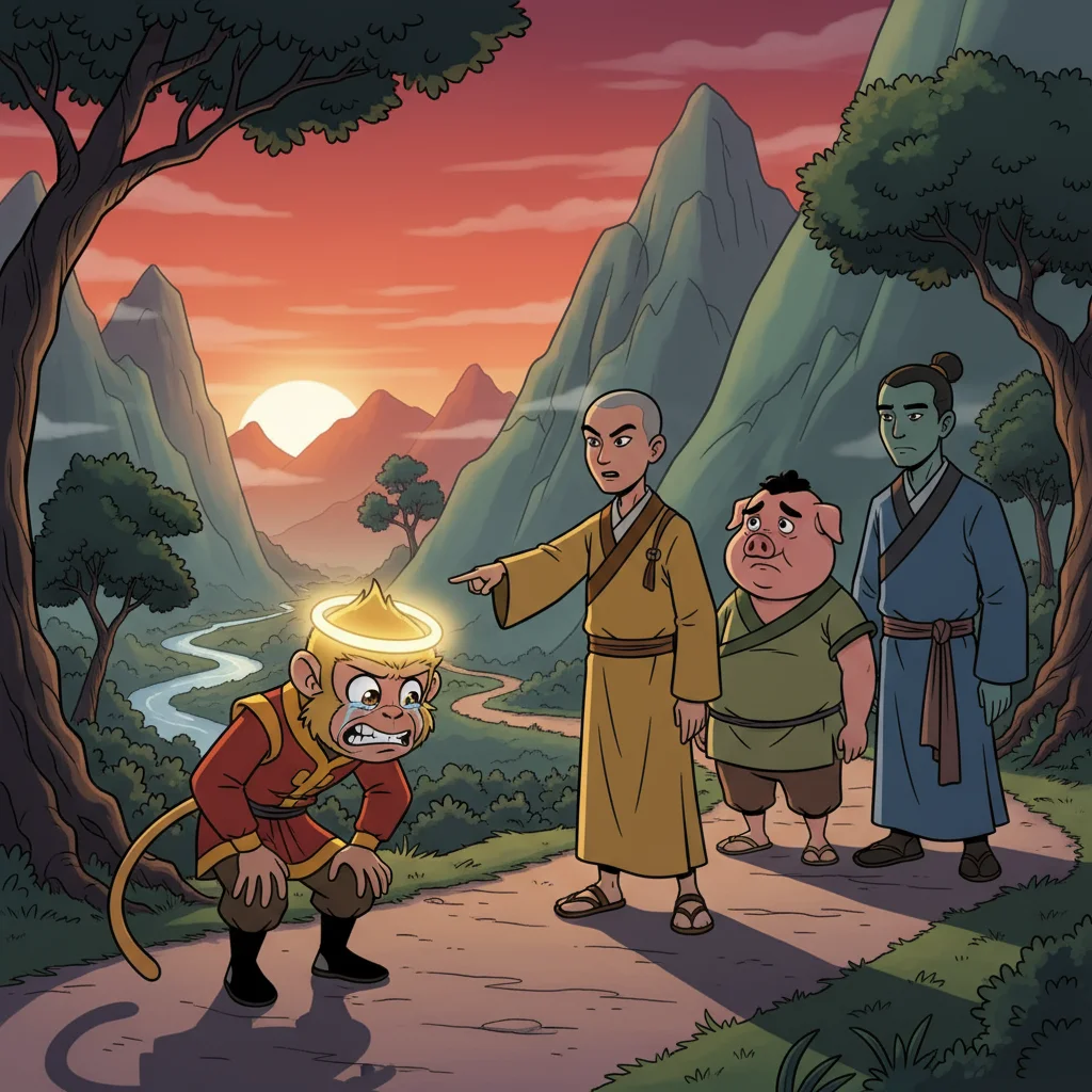 Illustration for: Wukong's Painful Farewell