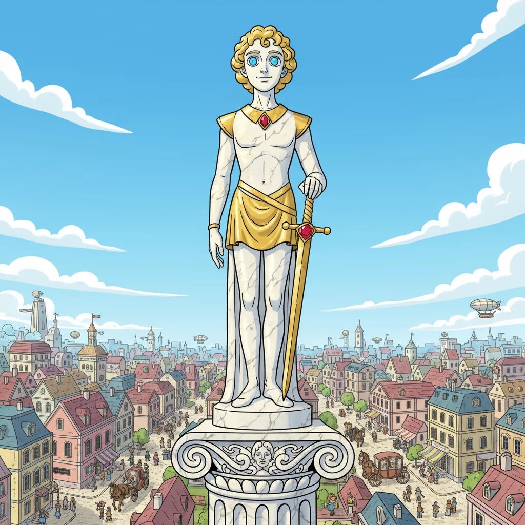 Illustration for: The Gilded Statue