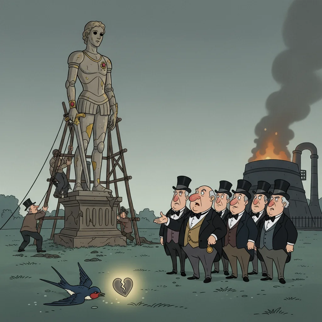 Illustration for: The Statue's Fate