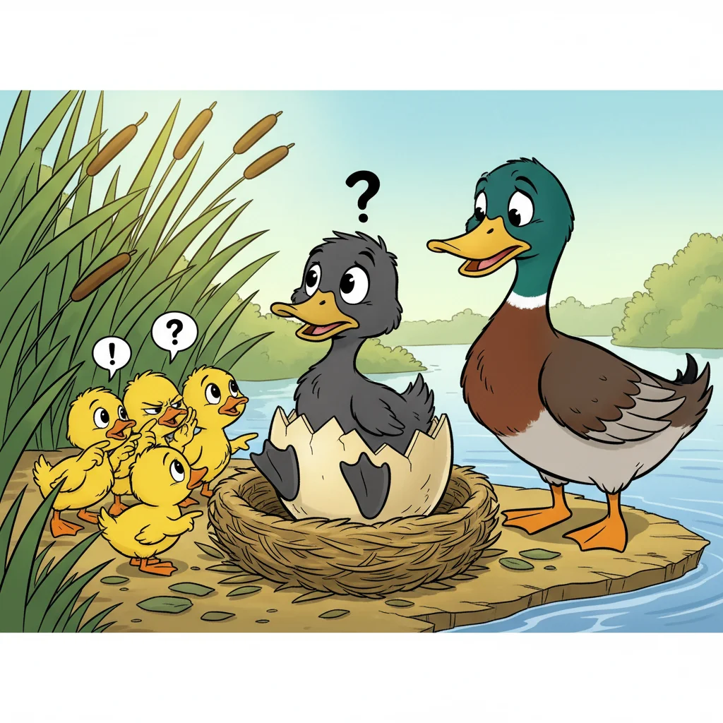 Illustration for: The Strange Duckling