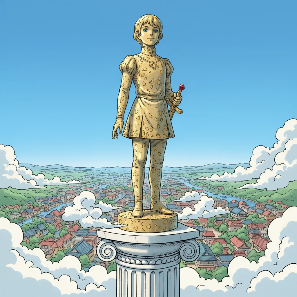 Illustration for: The Gilded Statue