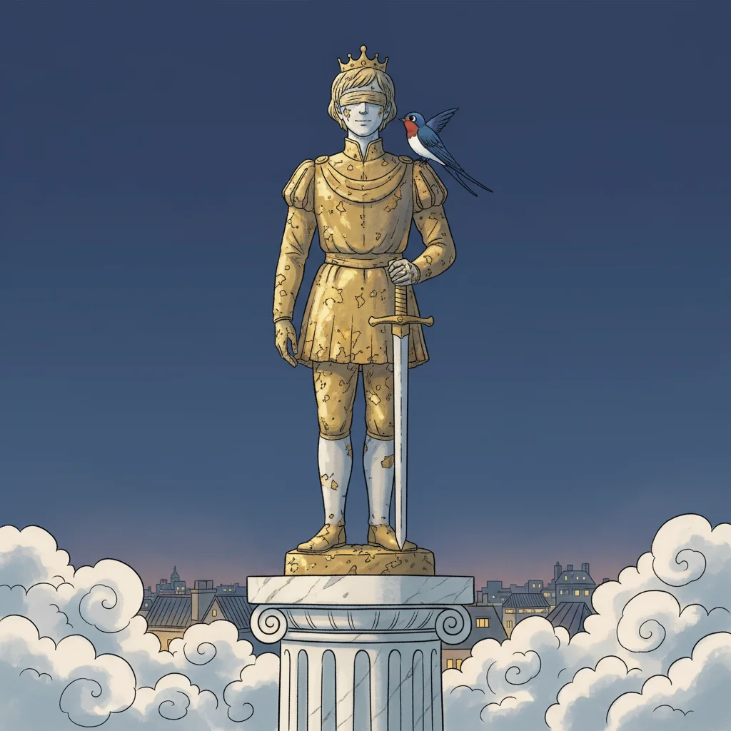 Illustration for: The Swallow Decides to Stay