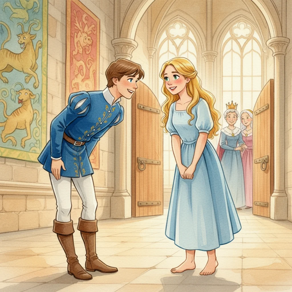Illustration for: The Prince Finds His Princess