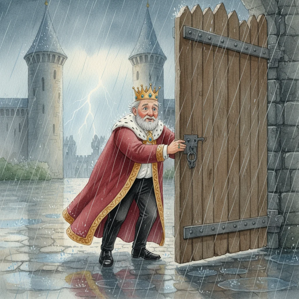 Illustration for: A Knock at the Gate
