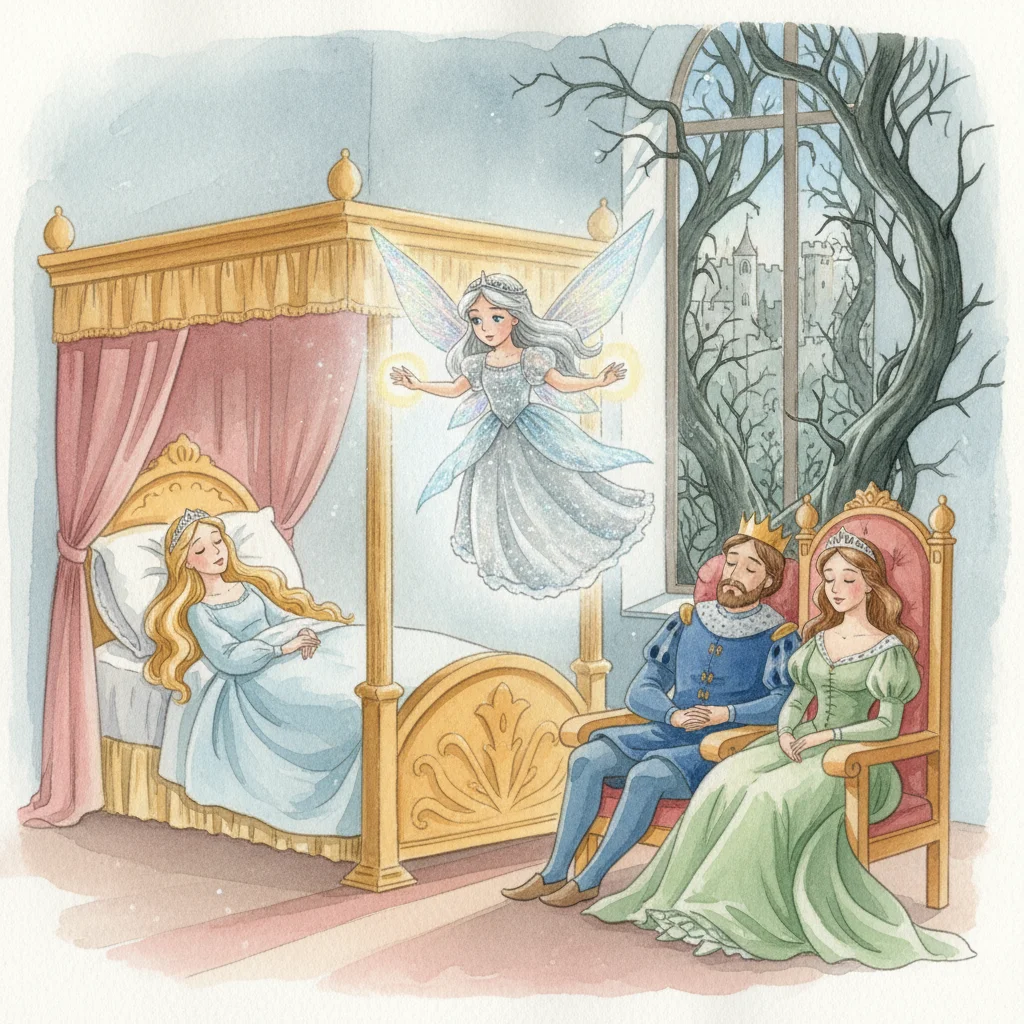 Illustration for: A Sleeping Castle