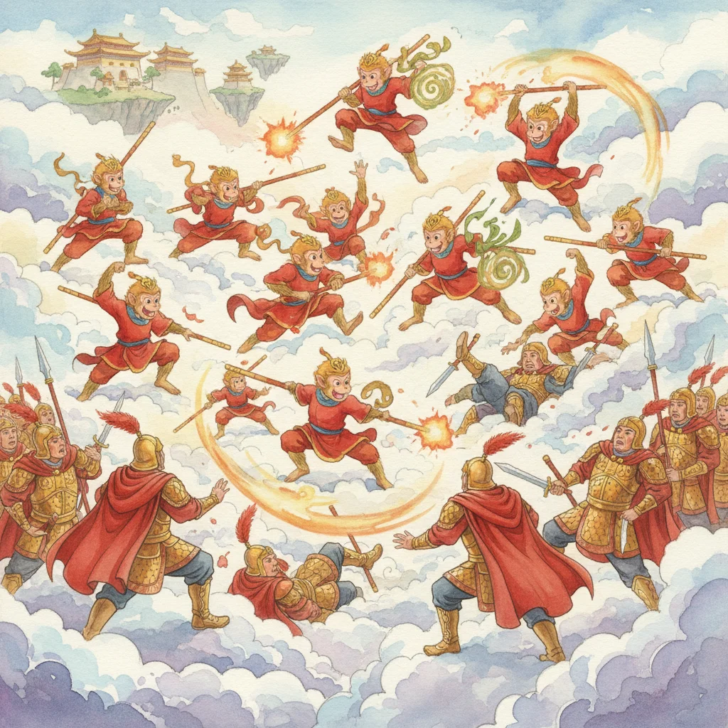 Illustration for: Wukong's Clever Fight