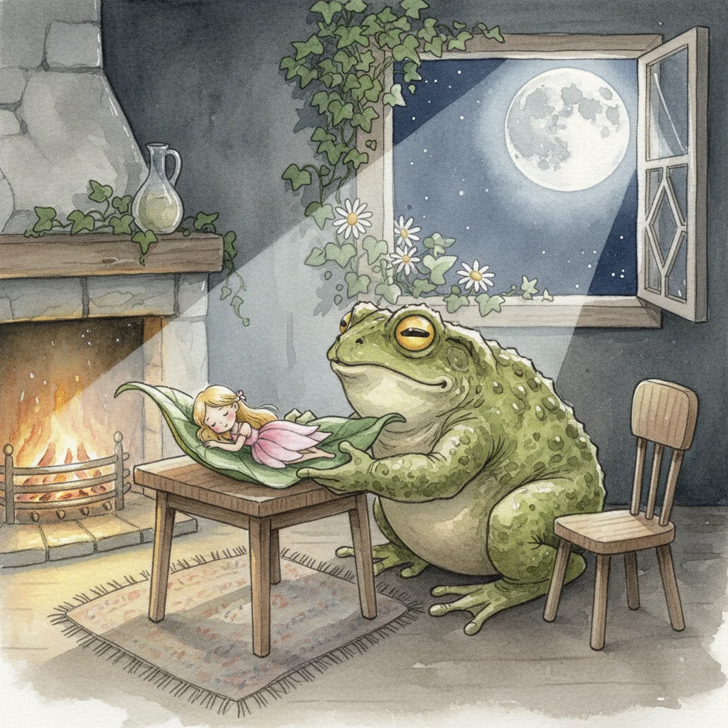 Illustration for: The Greedy Toad's Plan