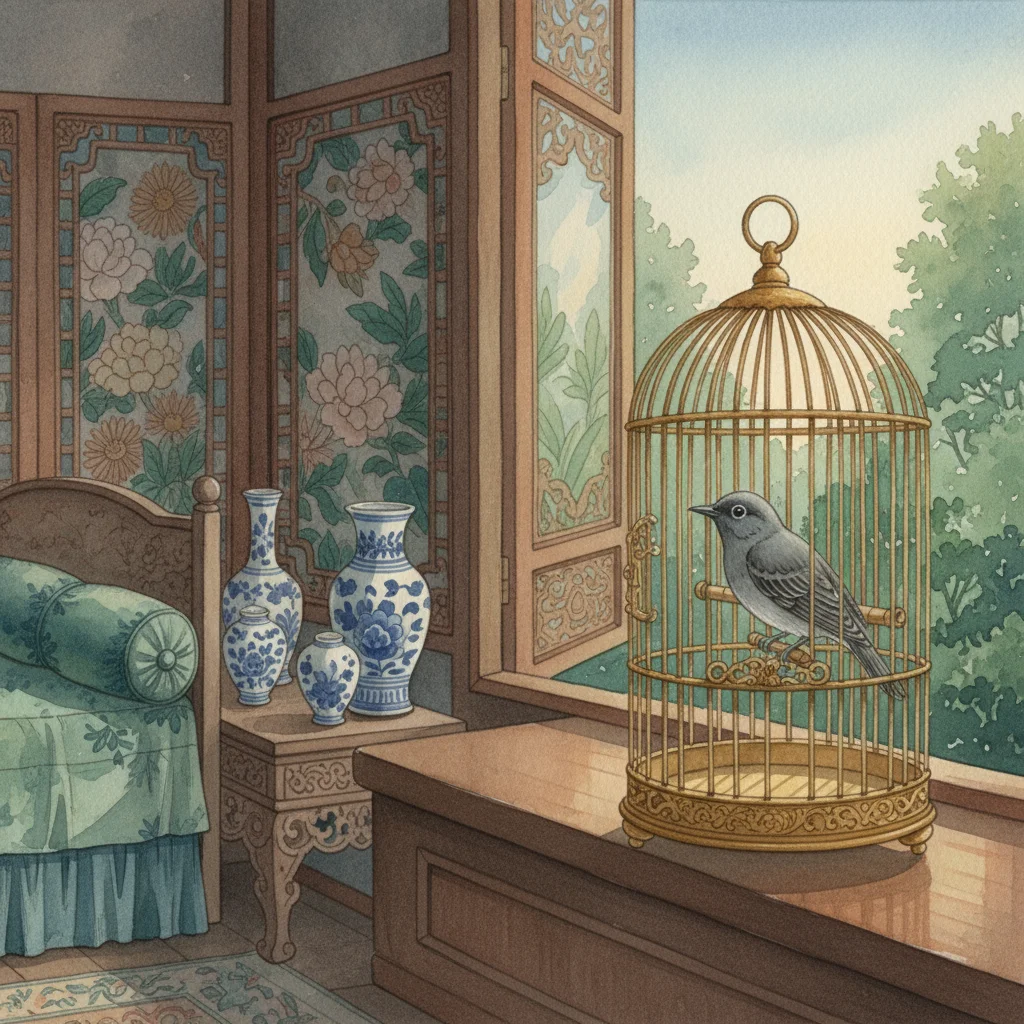 Illustration for: The Golden Cage