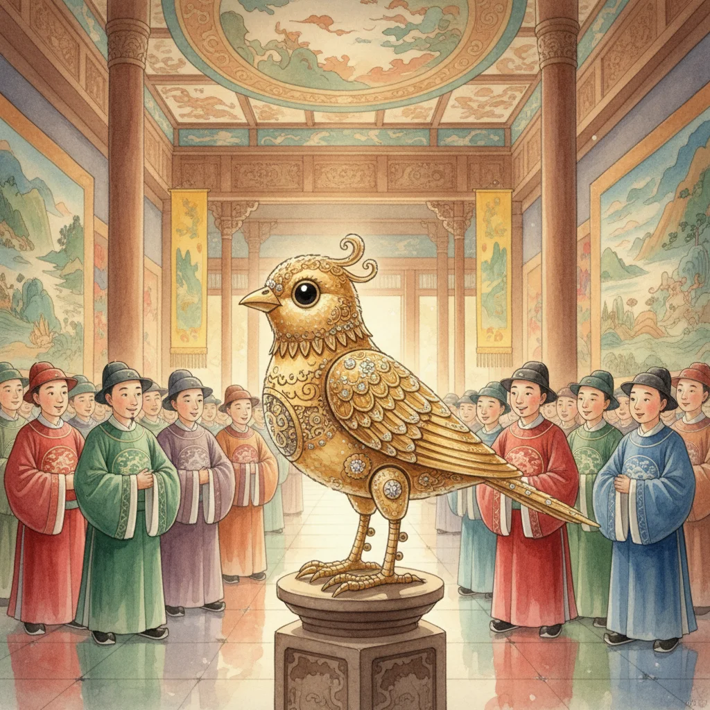 Illustration for: The Arrival of the Mechanical Bird