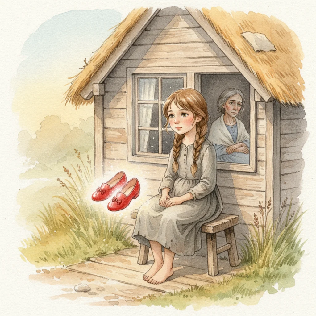 Illustration for: A Dream of Red Shoes