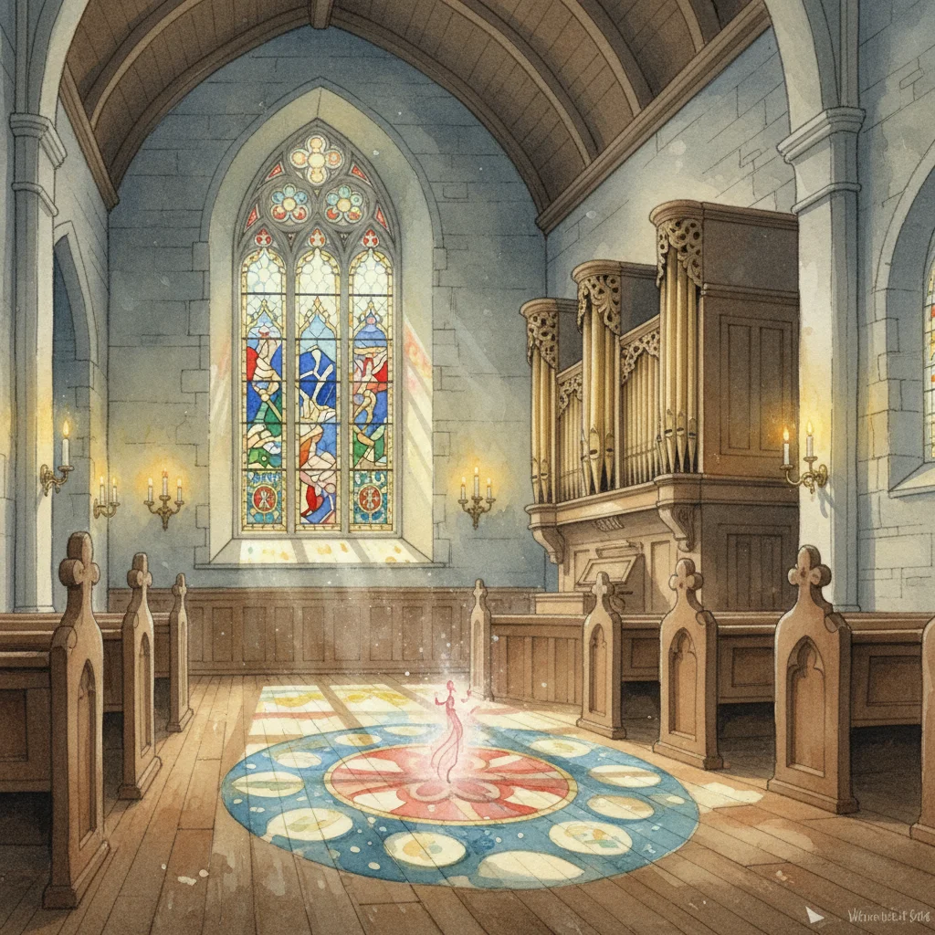 Illustration for: The Red Shimmer of Forgiveness