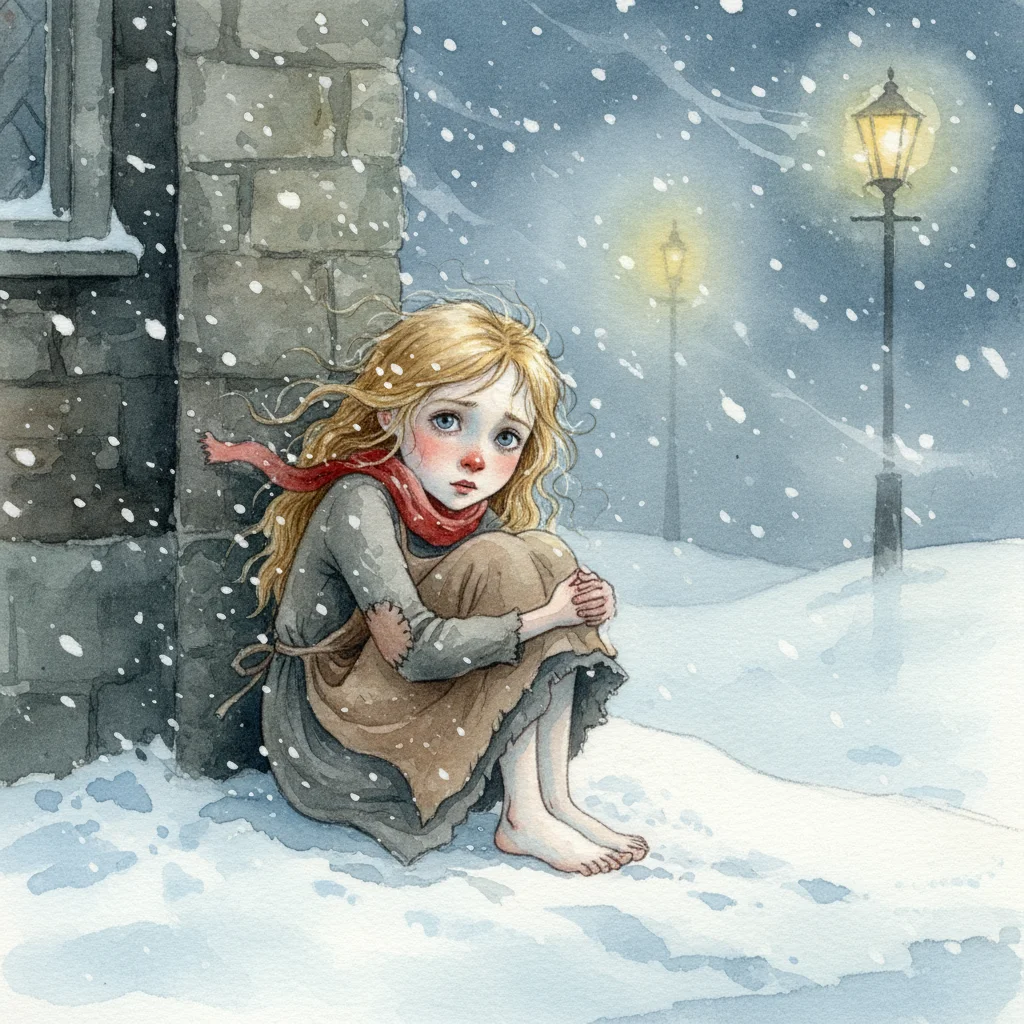 Illustration for: Huddled in the Cold