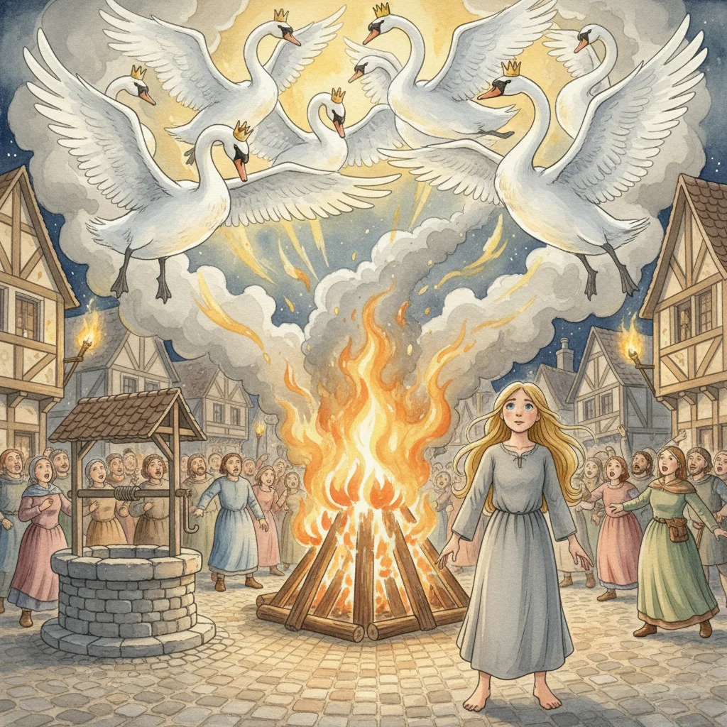 Illustration for: Swans to the Rescue