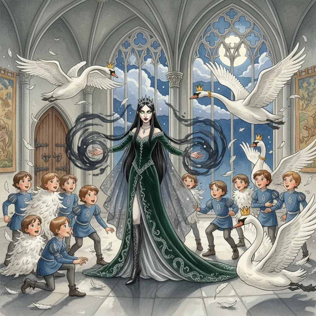 Illustration for: The Spell of Swans