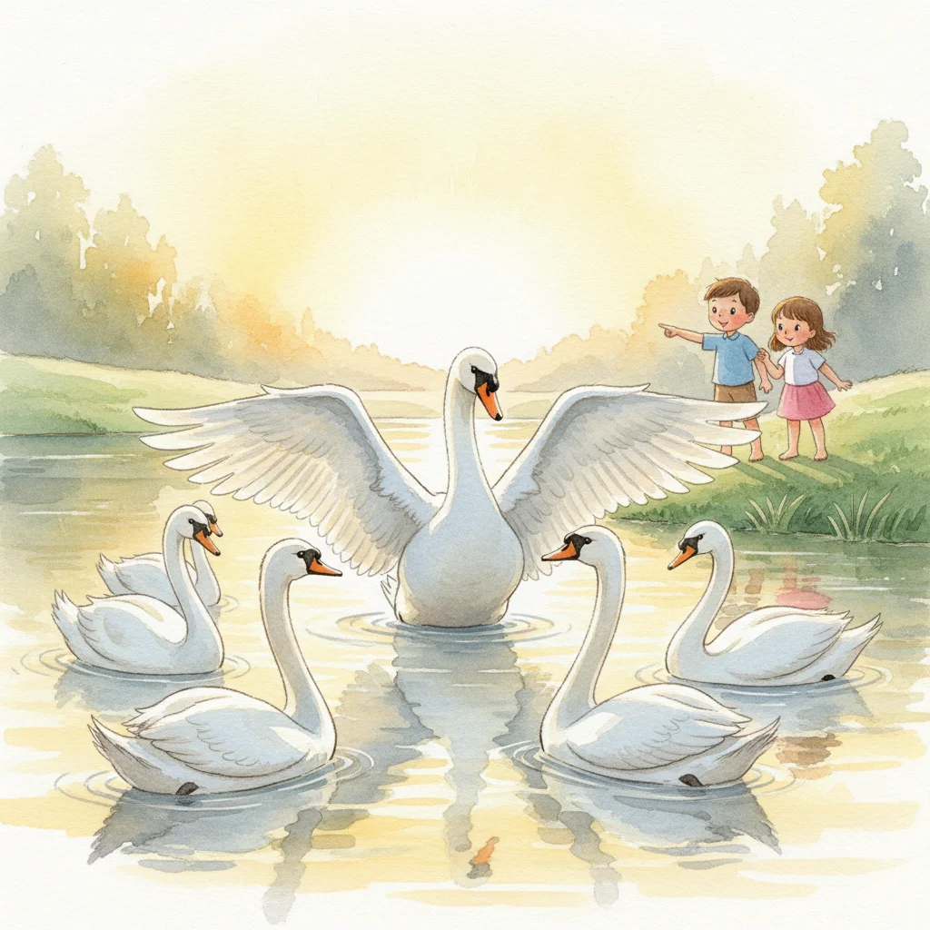 Illustration for: The Swan Among Swans