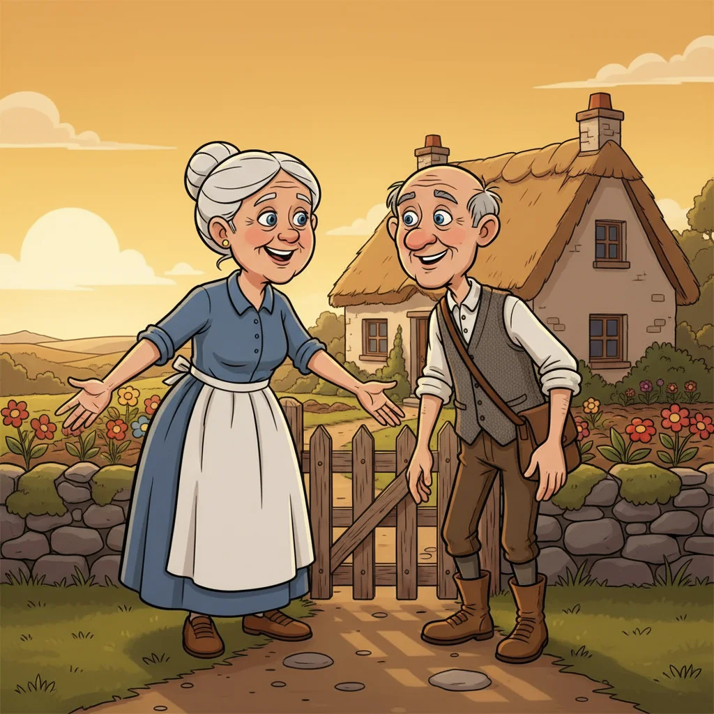 Illustration for: Home to His Wife