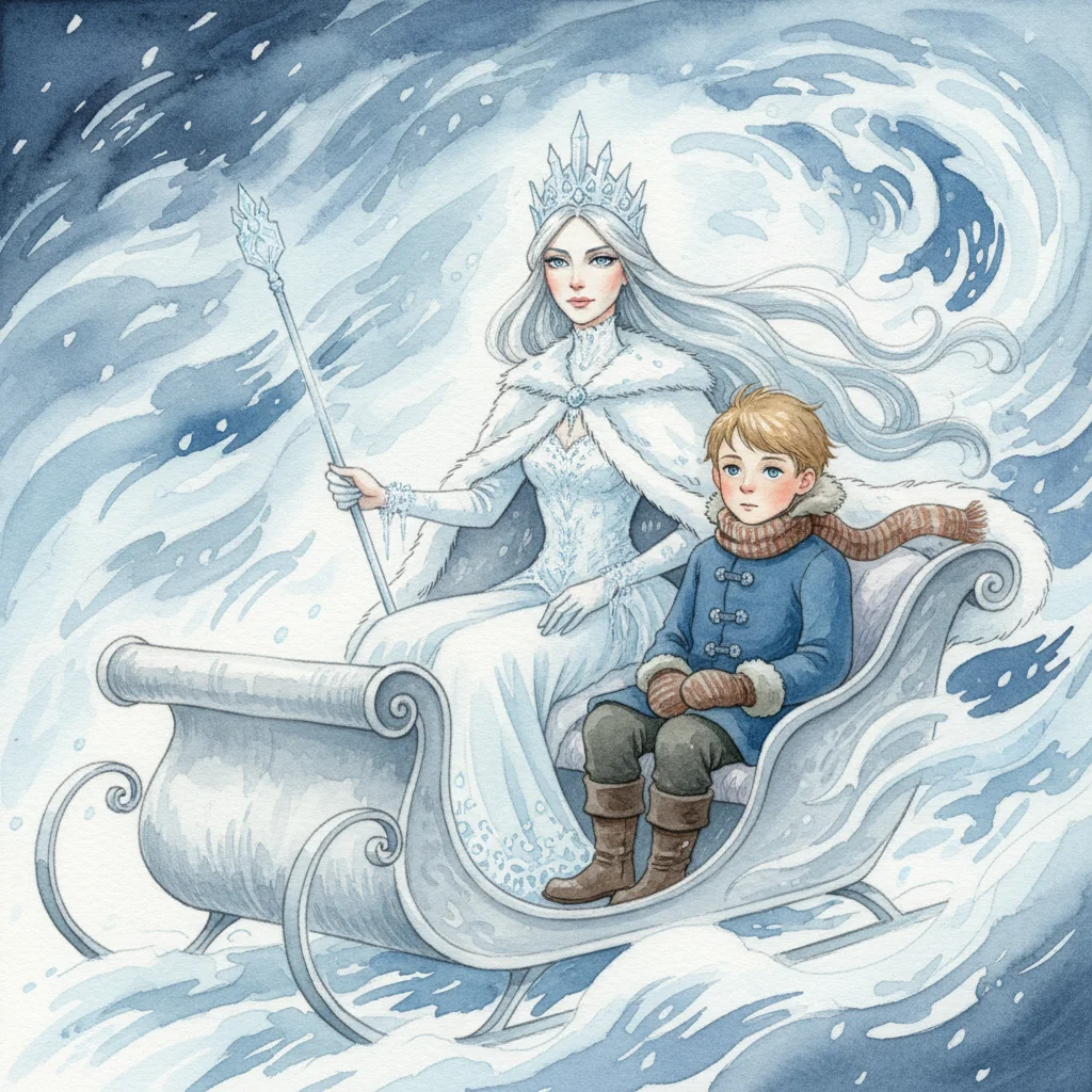 Illustration for: The Snow Queen's Kiss