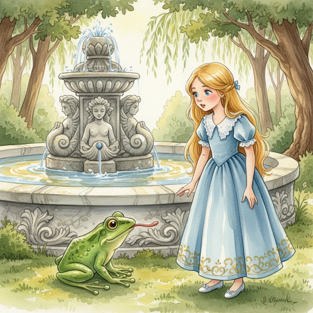 Illustration for: The Talking Frog