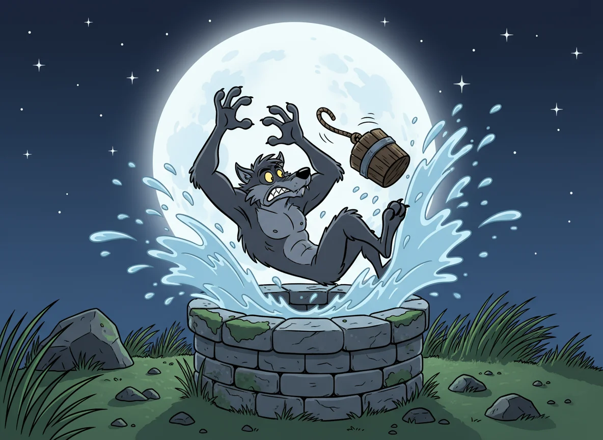 Illustration for: The Wolf's Tumble