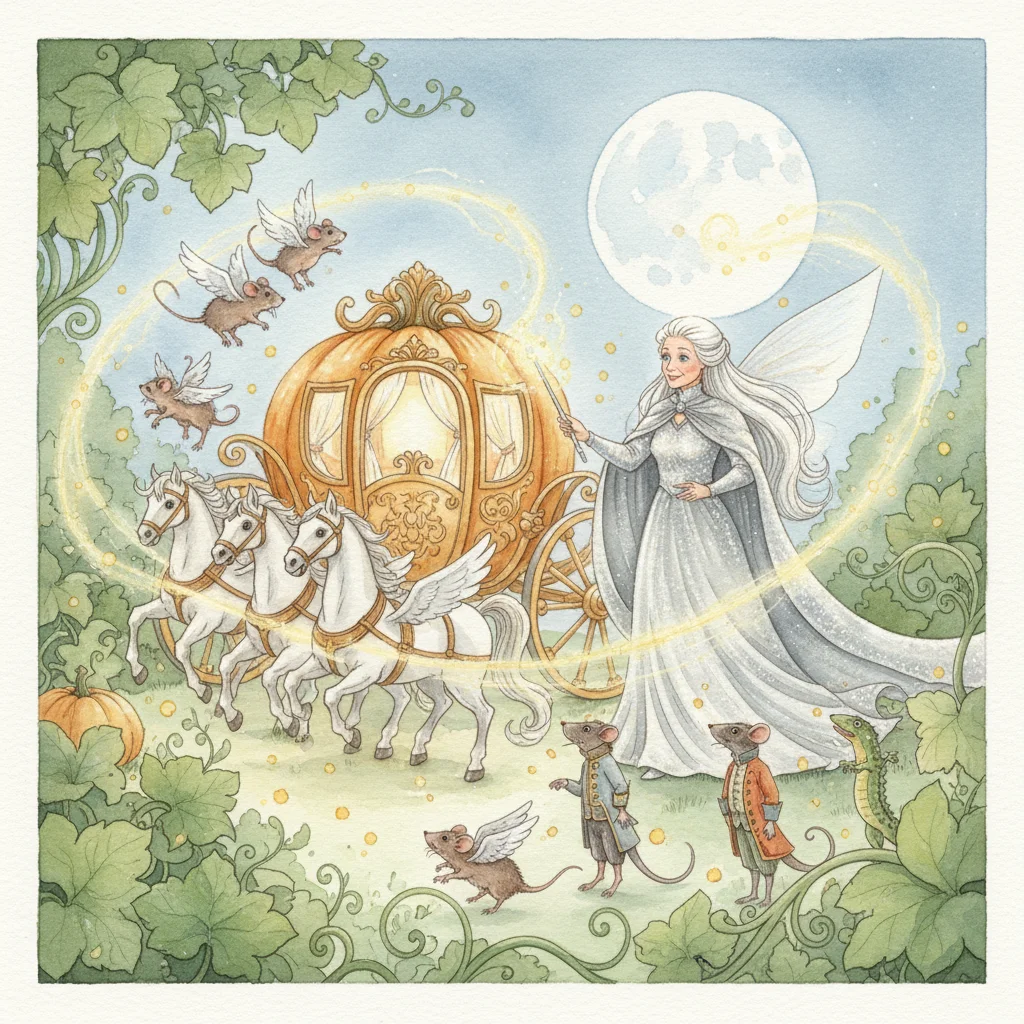 Illustration for: The Pumpkin Carriage