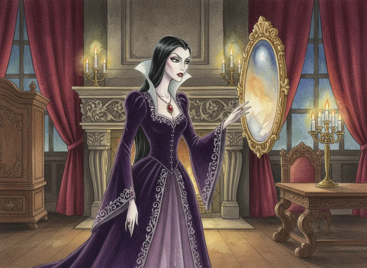 Illustration for: A New Queen and a Magic Mirror