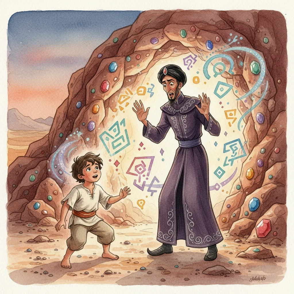 Illustration for: The Hidden Cave