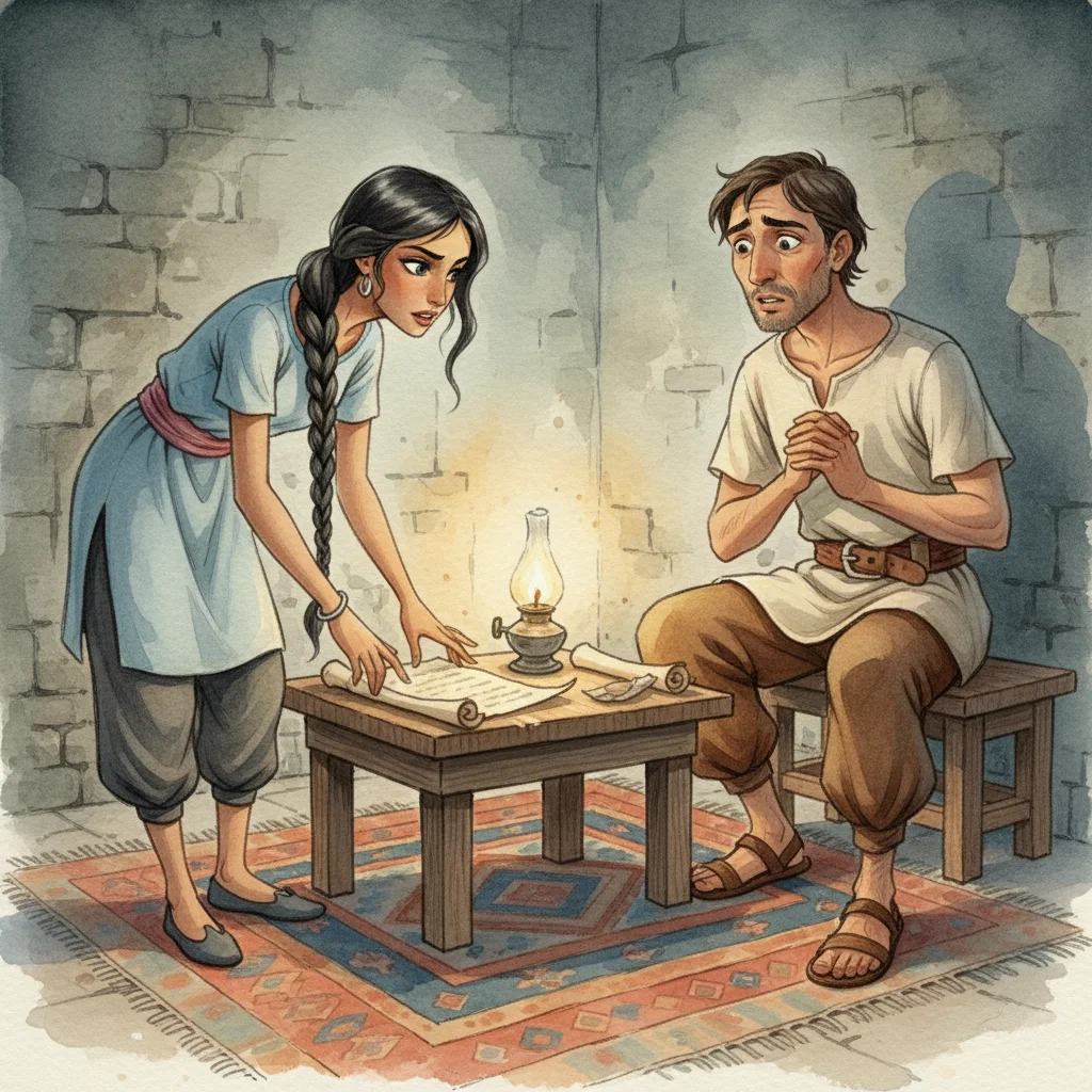 Illustration for: Morgiana's Wisdom