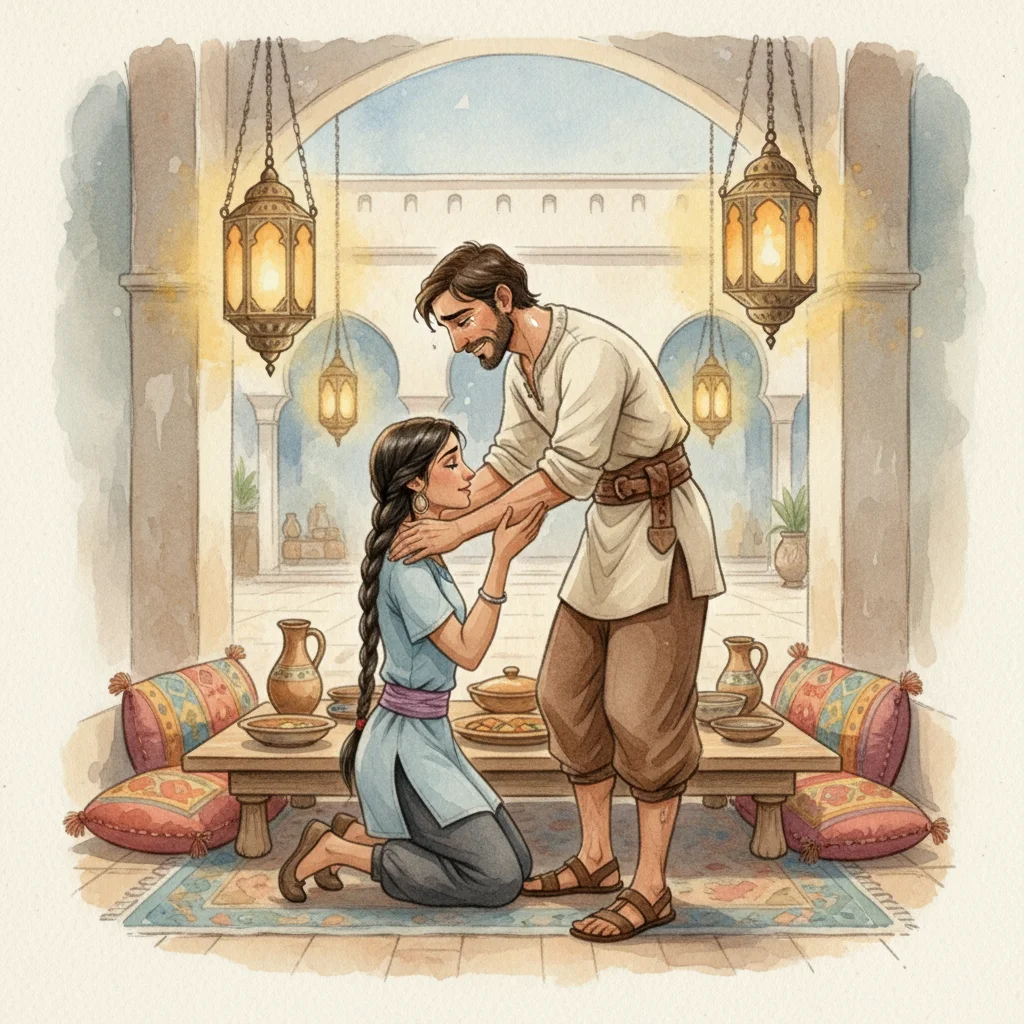 Illustration for: Morgiana Becomes Family