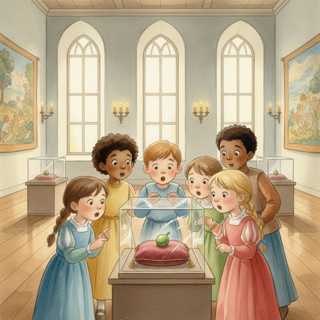 Illustration for: The Pea in the Museum